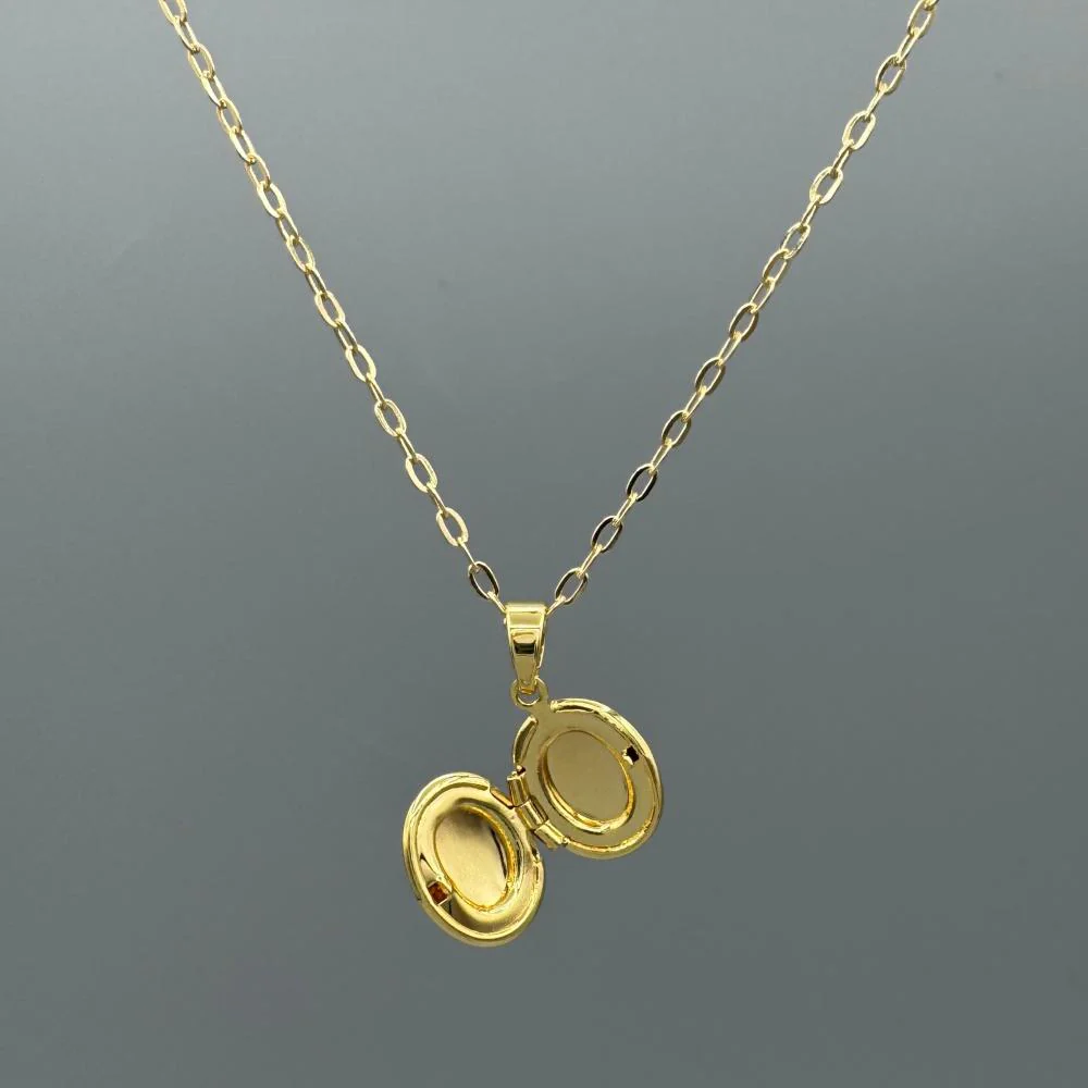 GF Small Oval Locket Necklace - Image 2
