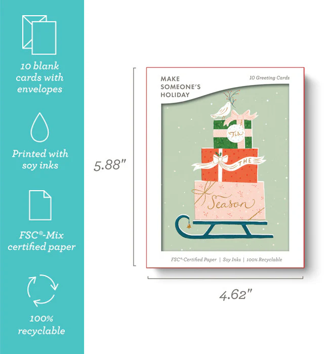 Gifting Sleigh: ‘Tis the Season Note Cards - Image 2