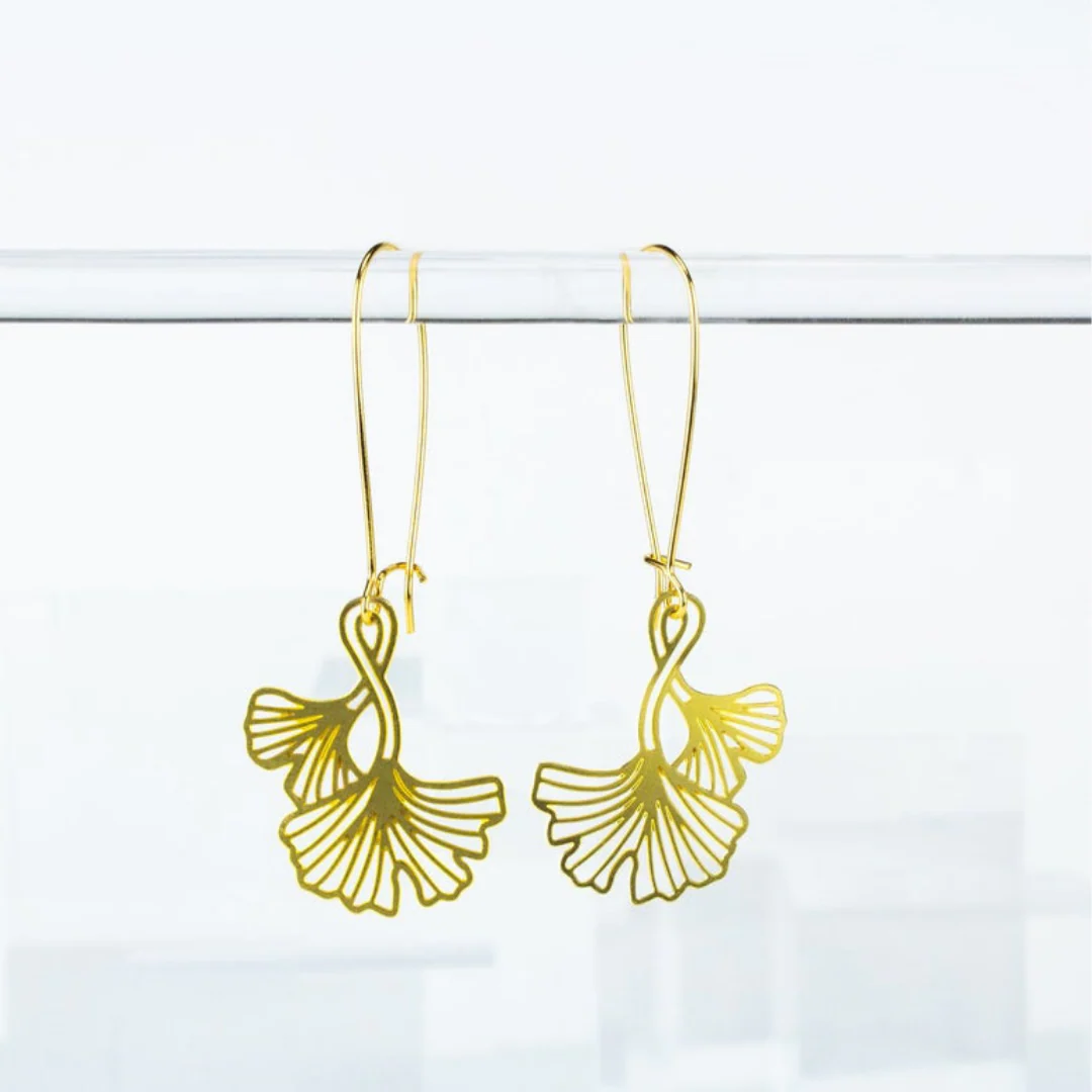 Ginkgo Leaves Earrings
