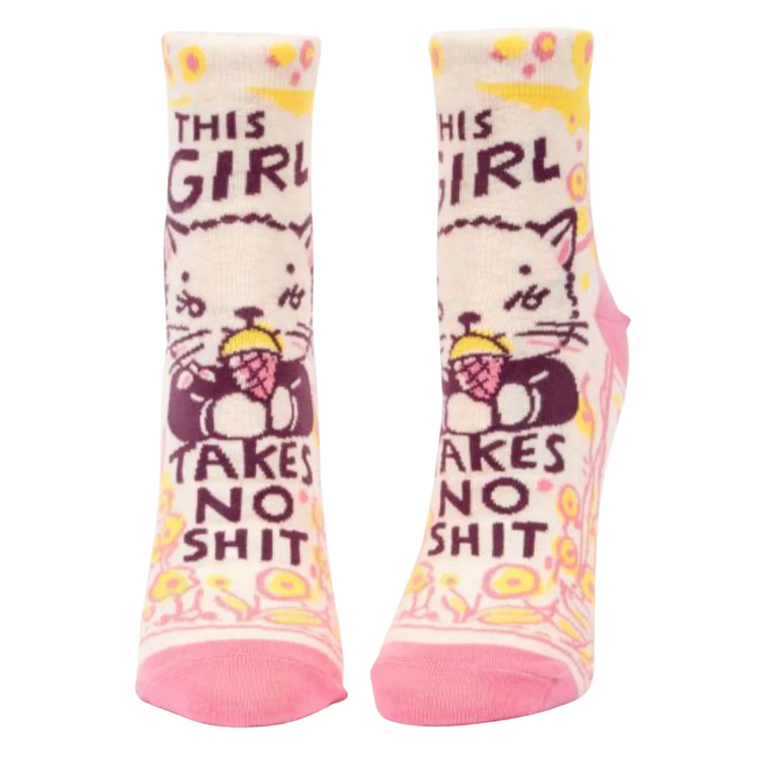 Girl Takes No Shit Women's Ankle Socks