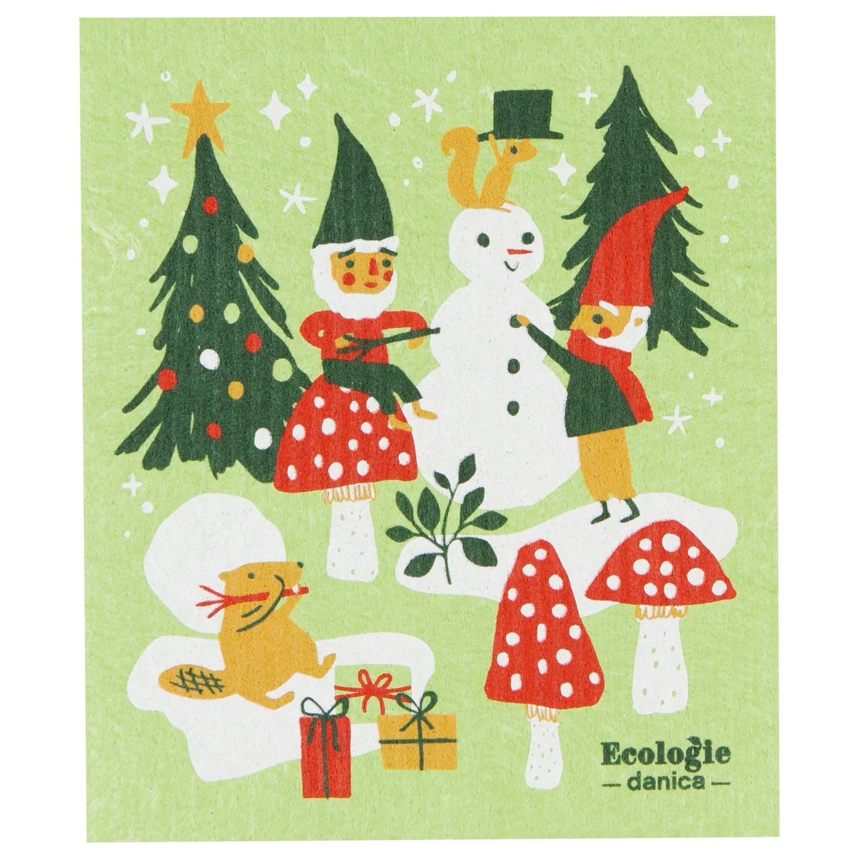 Gnome for the Holiday's Swedish Dishcloth