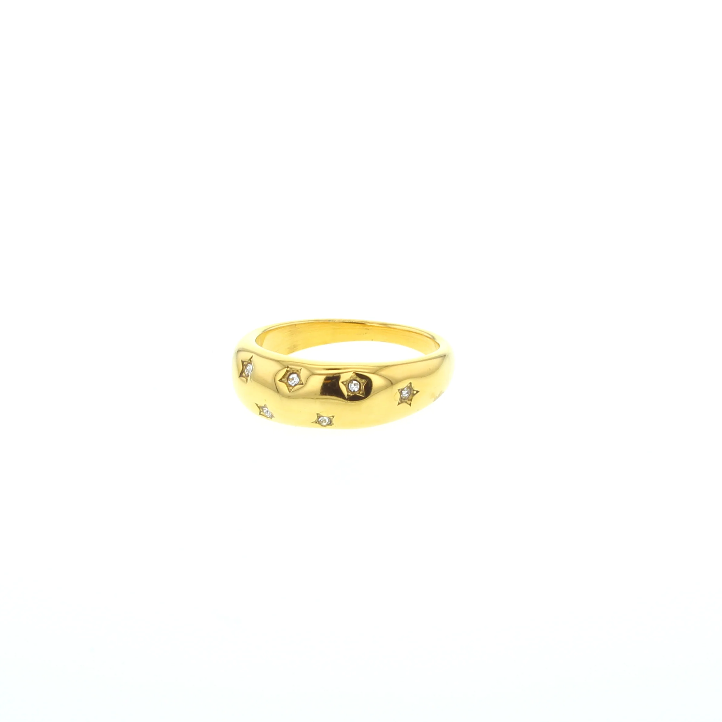 Gold Waterproof Ring- Aster