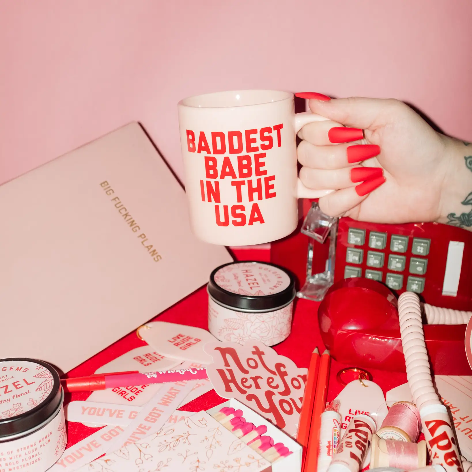 Golden Gems Mug - Baddest Babe in the USA - Image 2