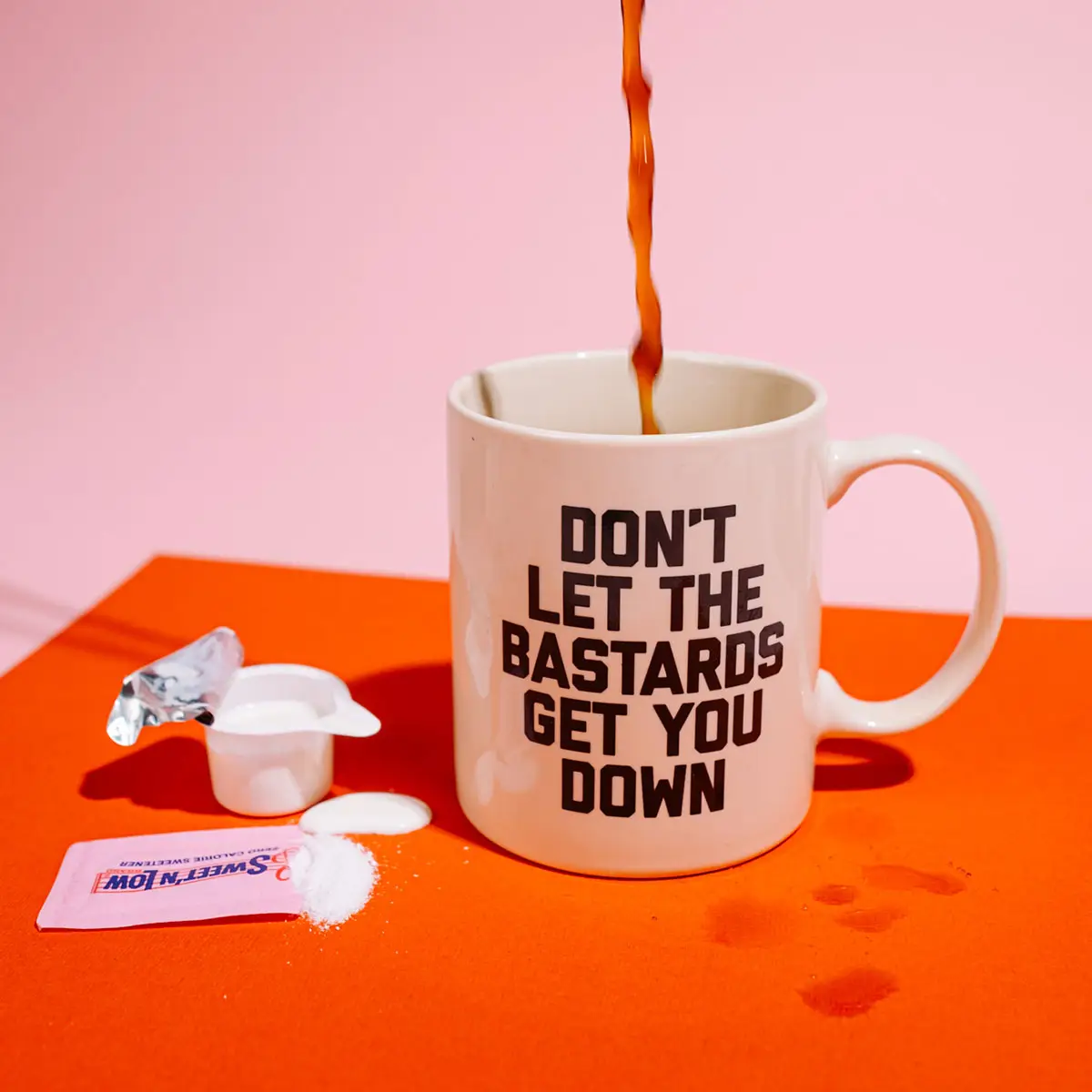 Golden Gems Mug - Don't Let the Bastards Get You Down - Image 2