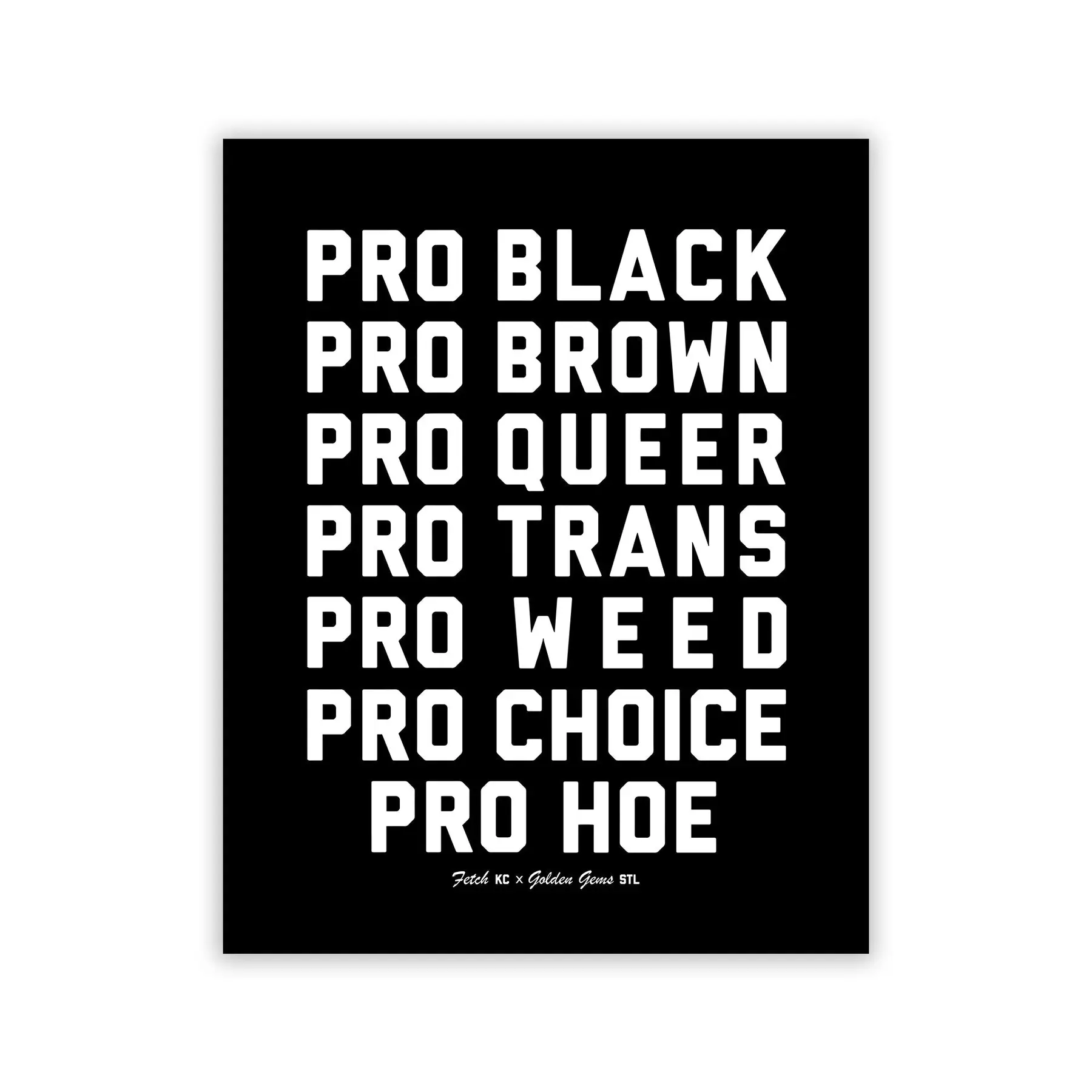 Golden Gems Print - Pro Hoe