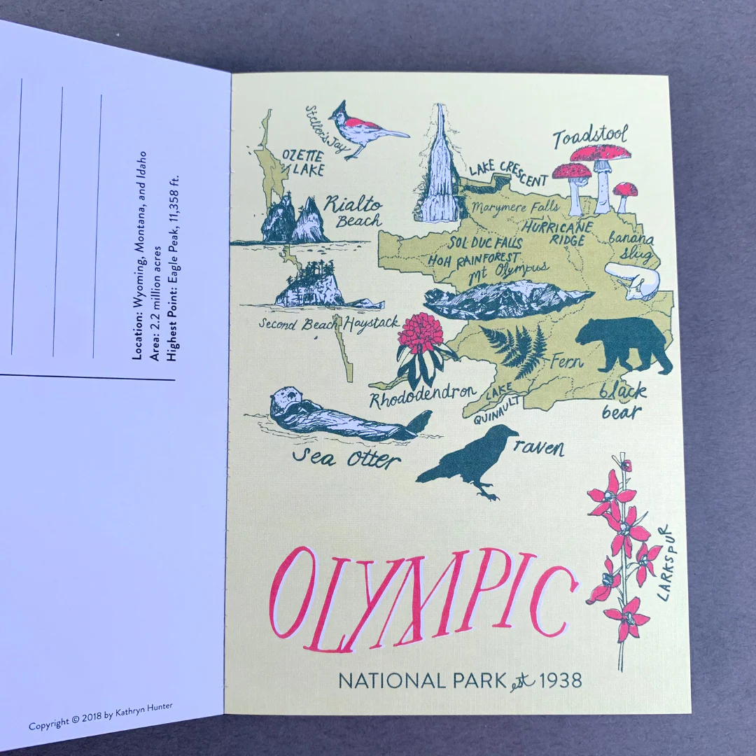 Greetings From...24 Postcards of National Parks - Image 2