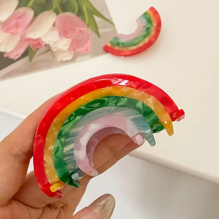 Hair Claw - Rainbow (Large) - Image 2