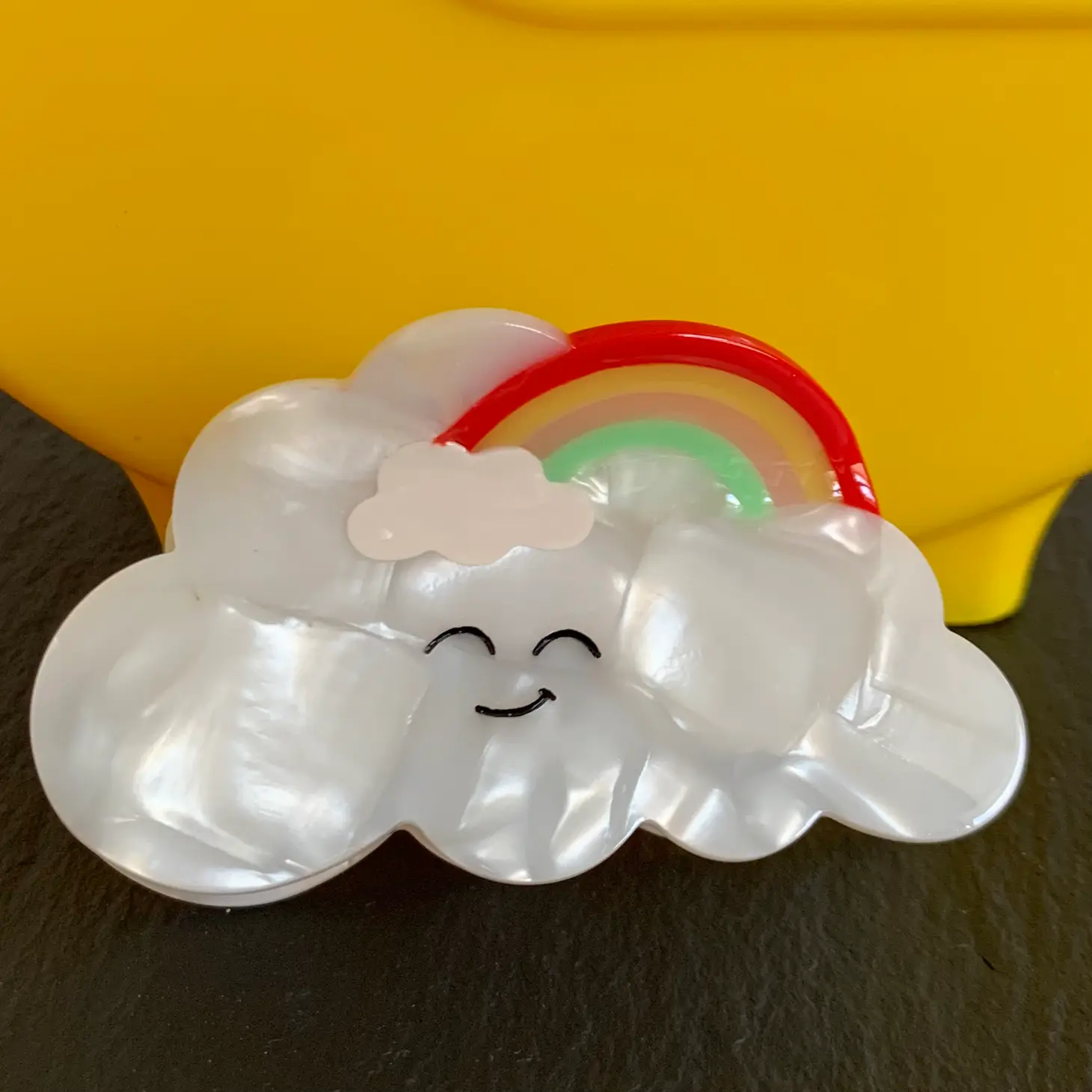 Hair Claw - Weather Cloud Rainbow - Image 2