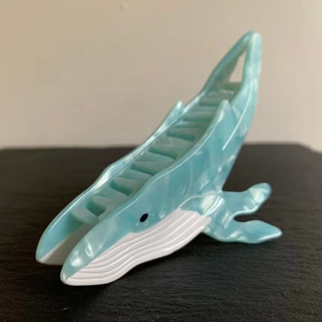 Hair Claw - Whale Seafoam