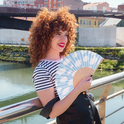 Hand Fan - Clouds - Image 4
