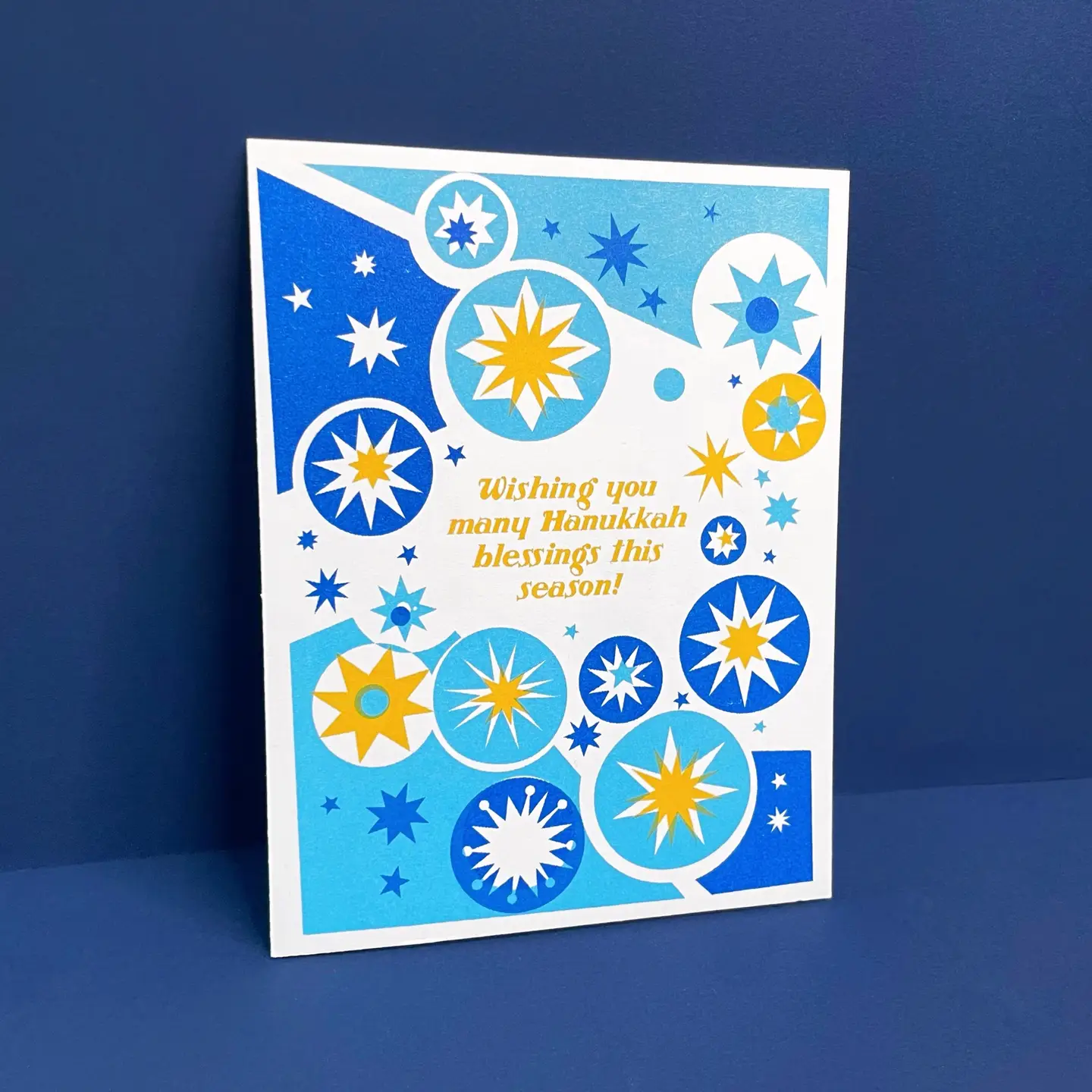 Hanukkah Blessings - Risograph Holiday Card - Image 2