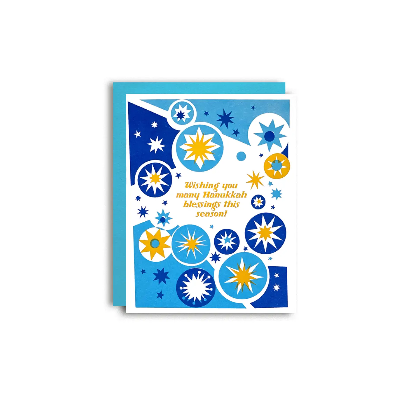 Hanukkah Blessings - Risograph Holiday Card - Image 4