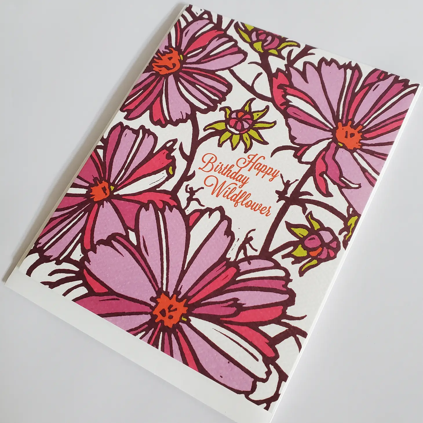 Happy Birthday Wildflowers Greeting Card - Image 2