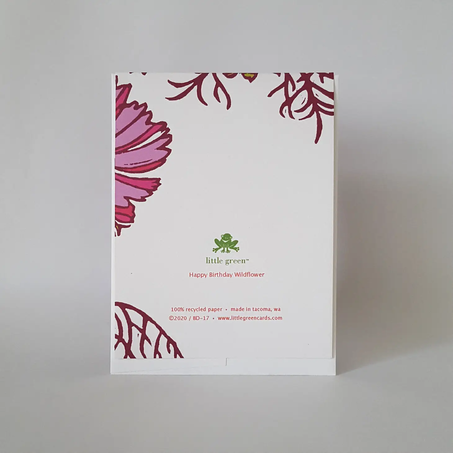 Happy Birthday Wildflowers Greeting Card - Image 3