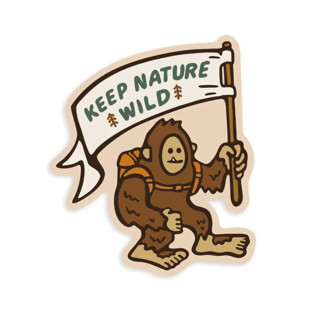 Happy Camper Squatch Sticker