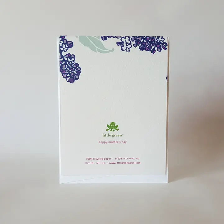 Happy Mothers Day Lilac Greeting Card - Image 2