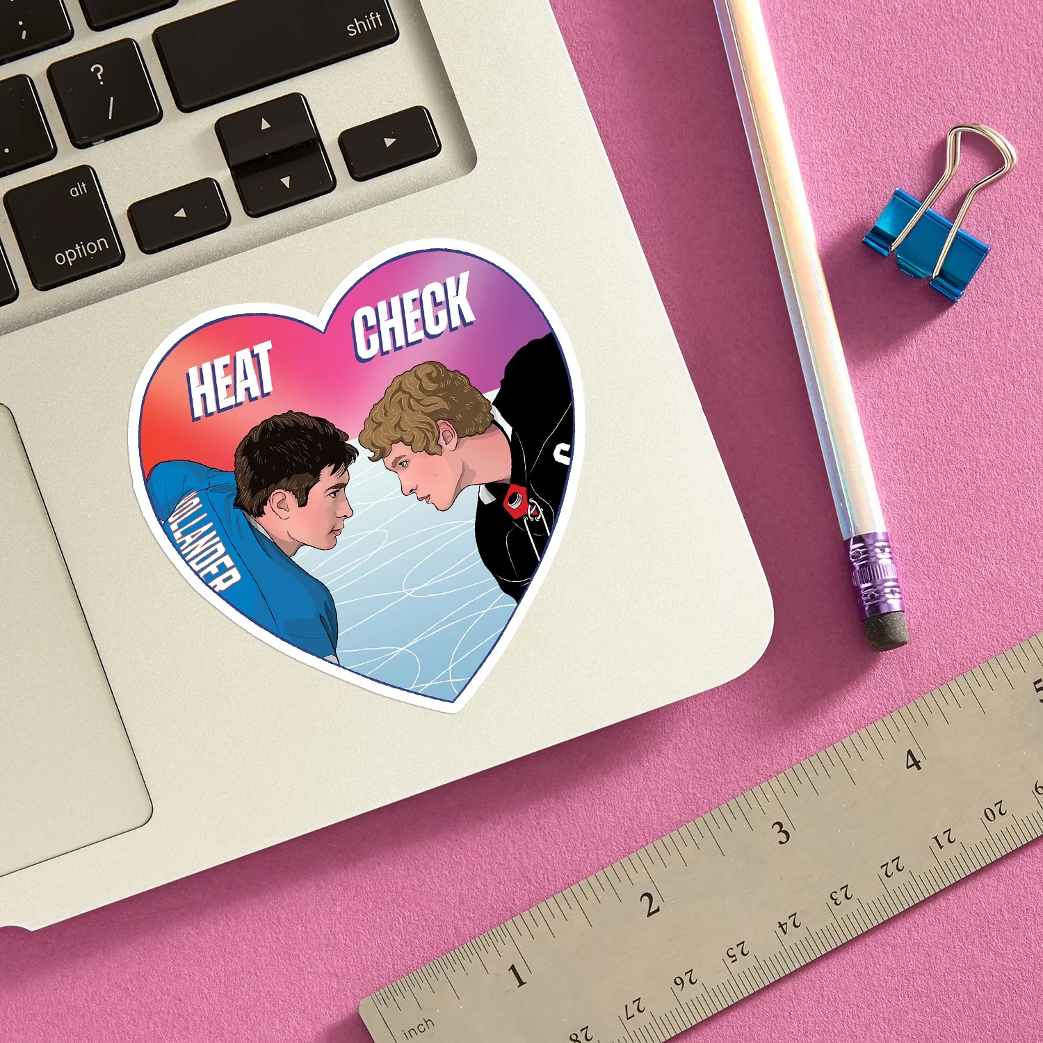 Heat Check Die Cut Sticker - Image 2