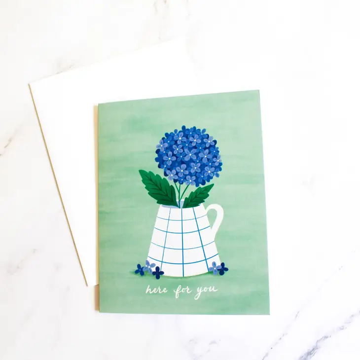 Here For You Hydrangea Card - Image 2