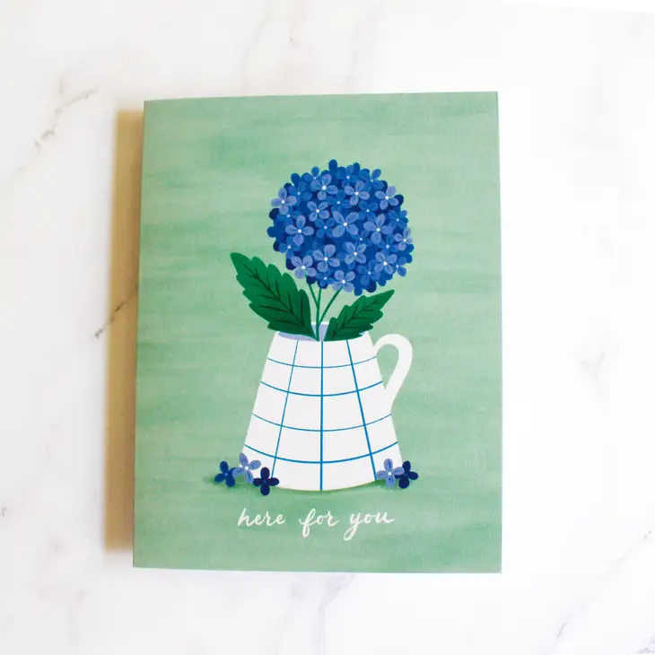 Here For You Hydrangea Card - Image 3