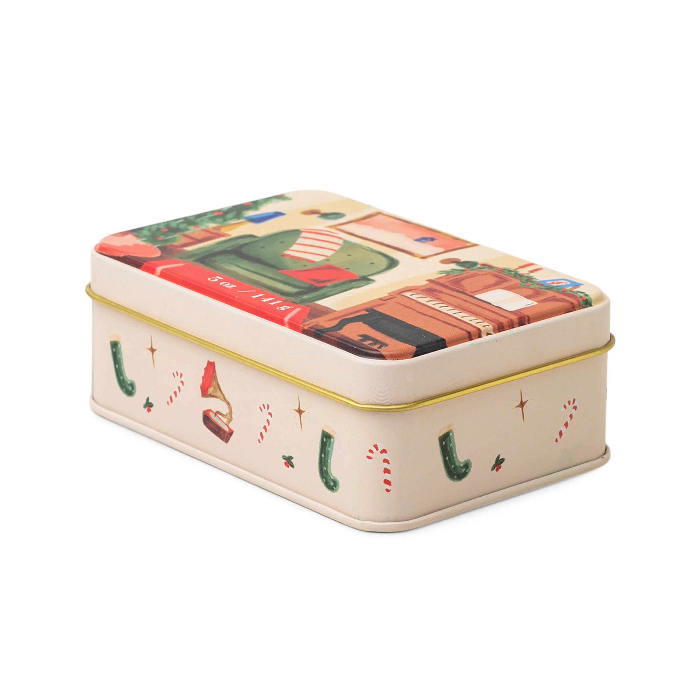 Holiday 5 oz Candle Tin - Pomegranate Spruce - Image 2