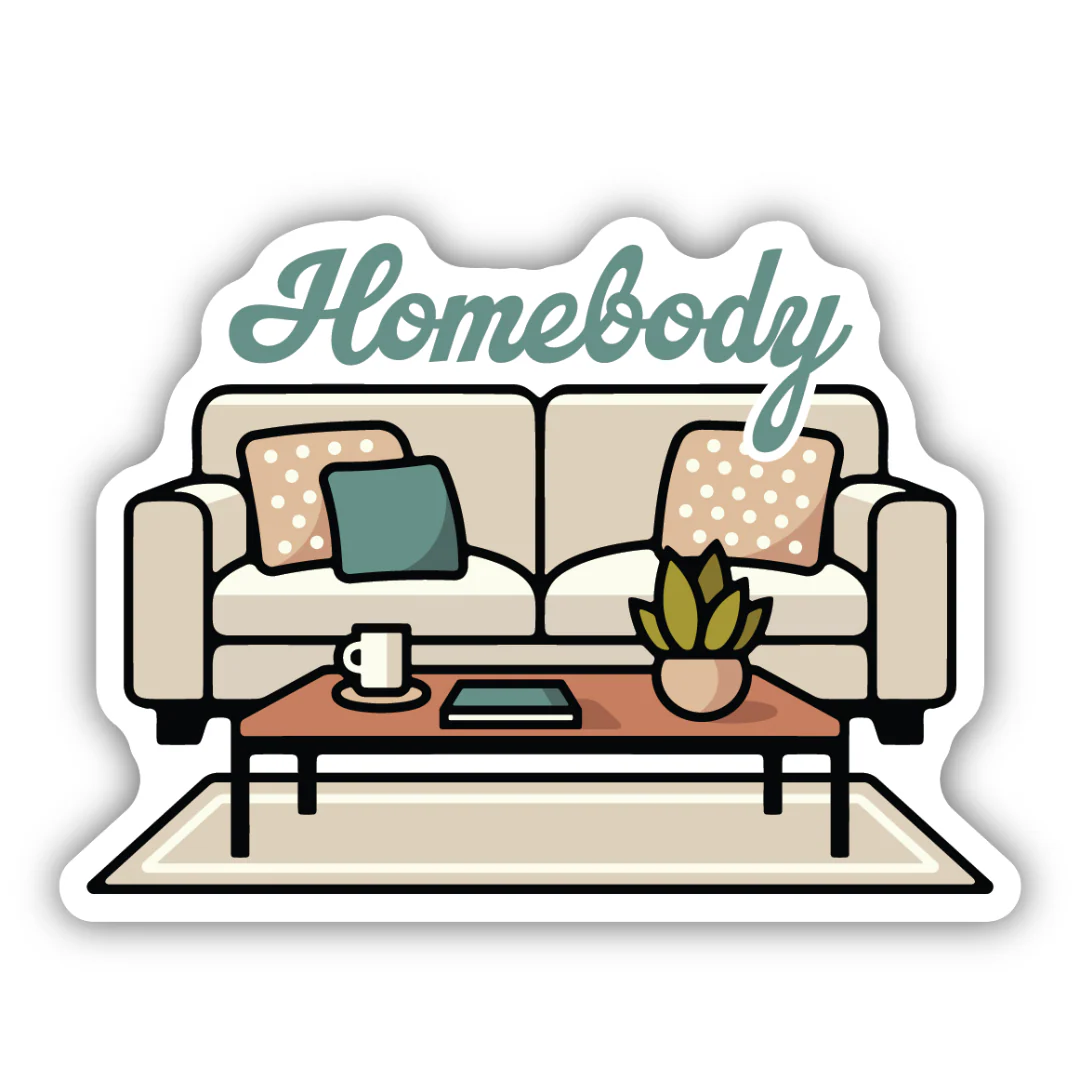 Homebody Couch Sticker