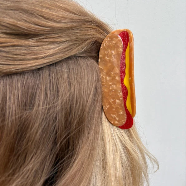 Hot Dog Hair Claw Clip - Image 2