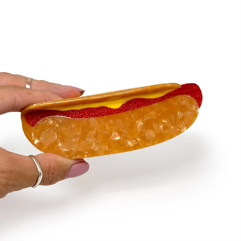 Hot Dog Hair Claw Clip - Image 4
