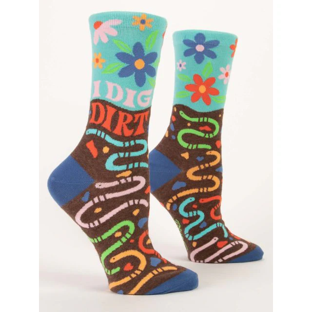 I Dig Dirt Women's Crew Socks