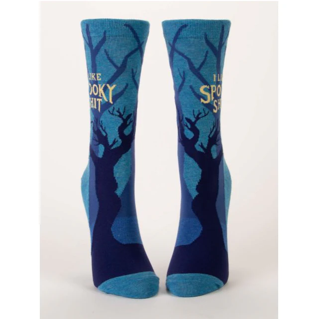 I Like Spooky Shit Crew Socks - Image 2