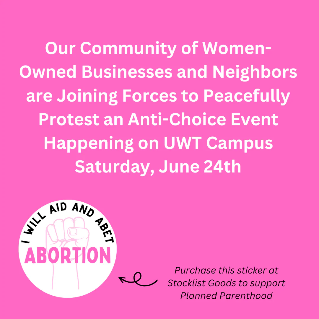 I will Aid and Abet Abortion Sticker - Image 2