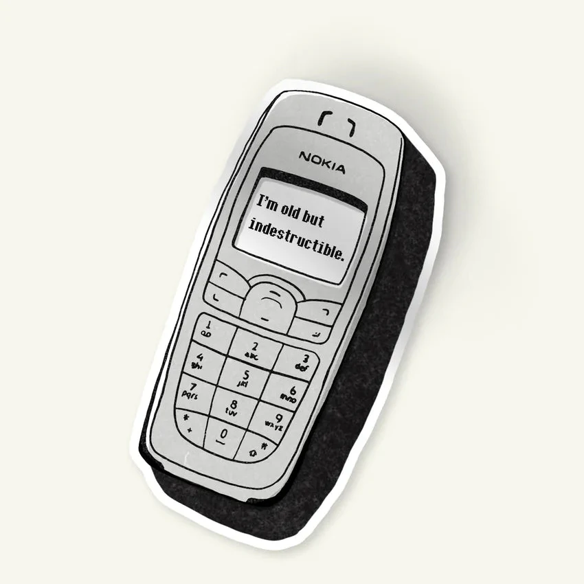 I'm Old Nokia Sticker