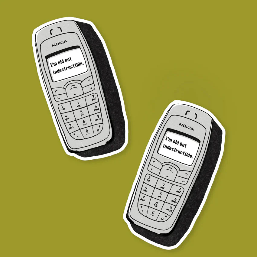 I'm Old Nokia Sticker - Image 2