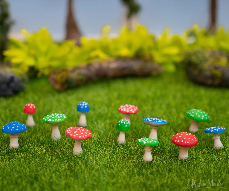 Itty Bitty Mushrooms Bag of 12 - Image 2