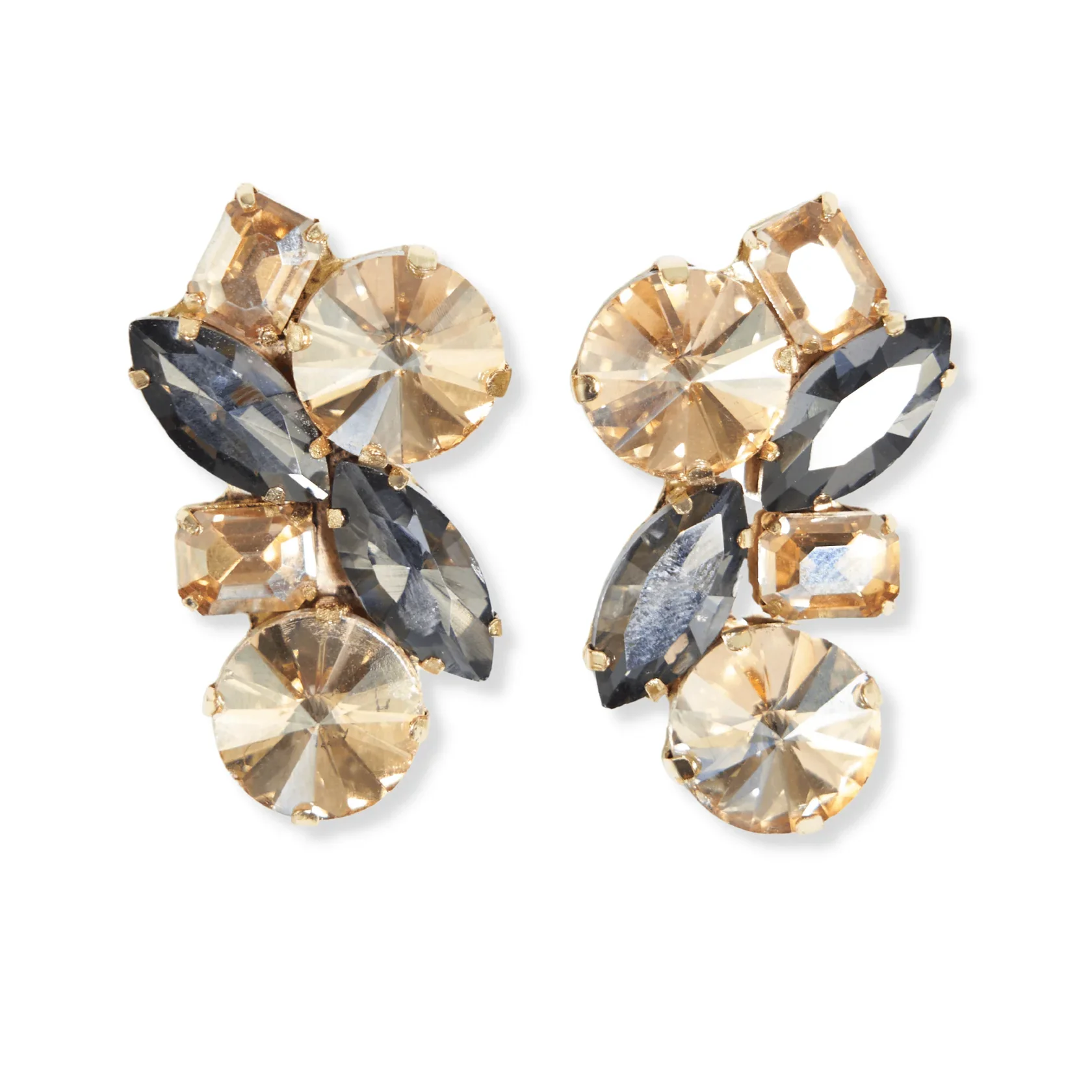Ivy Multi Mixed Post Earrings - Black