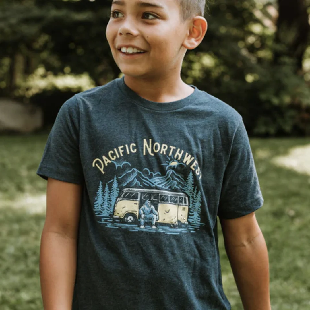 Kids Sasquatch T-Shirt - Navy - Image 2