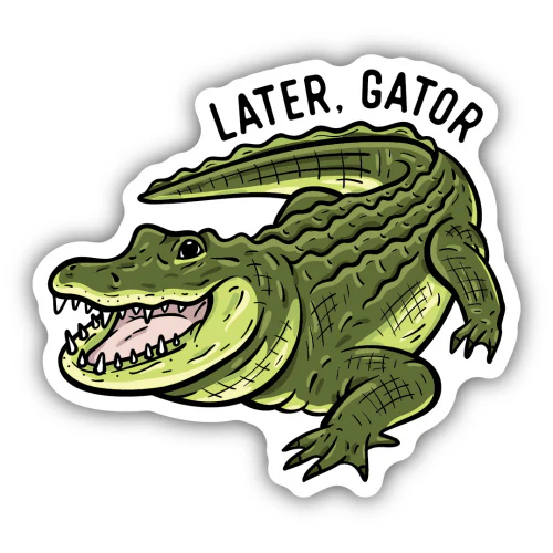 Later Gator Sketch Sticker