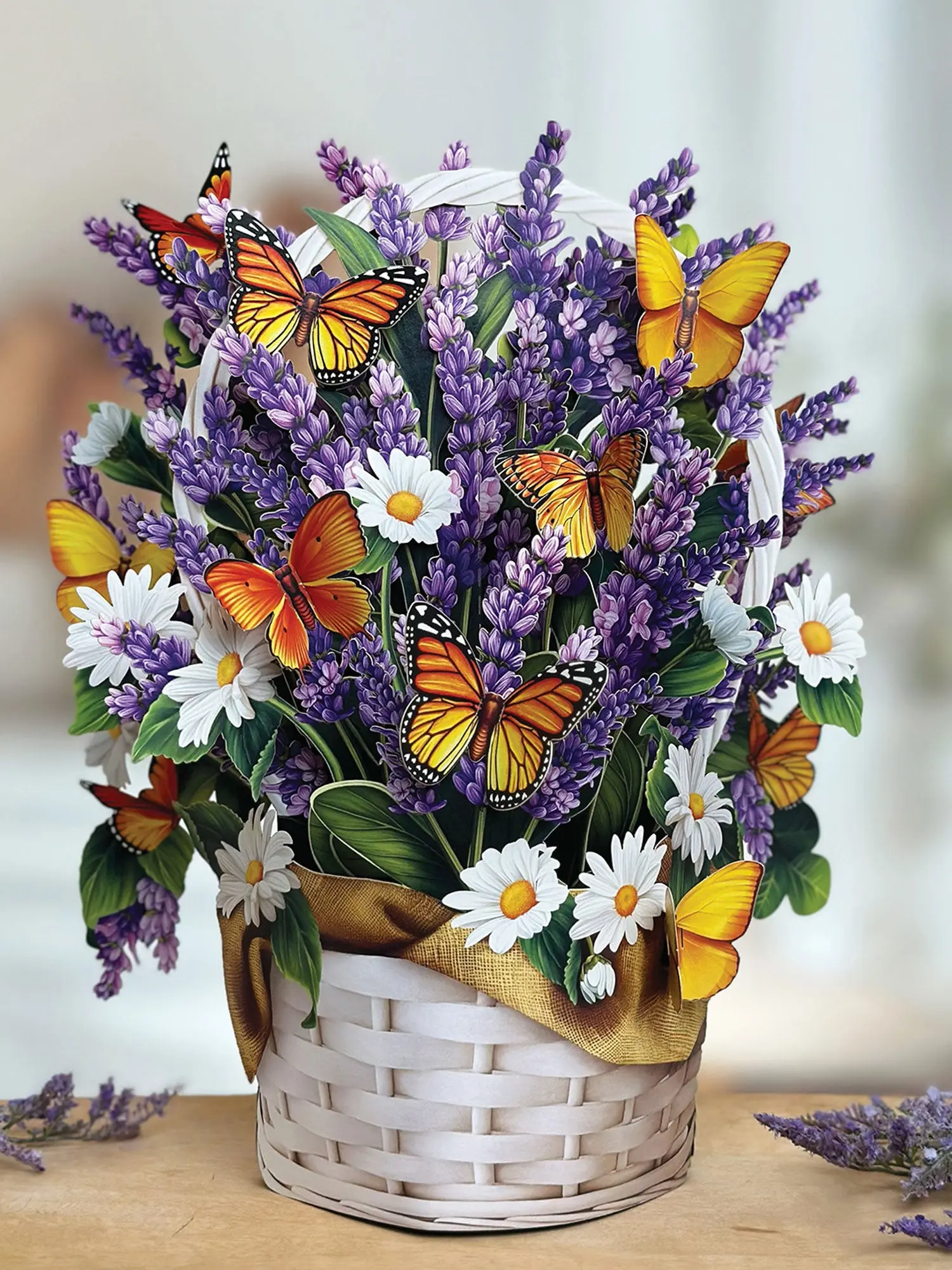 Lavender & Butterflies FreshCut Paper Card
