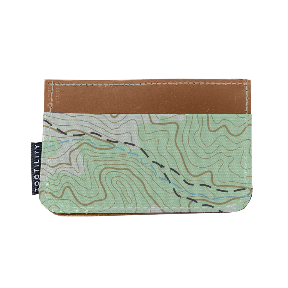 Leather Card Holder - Trail Map