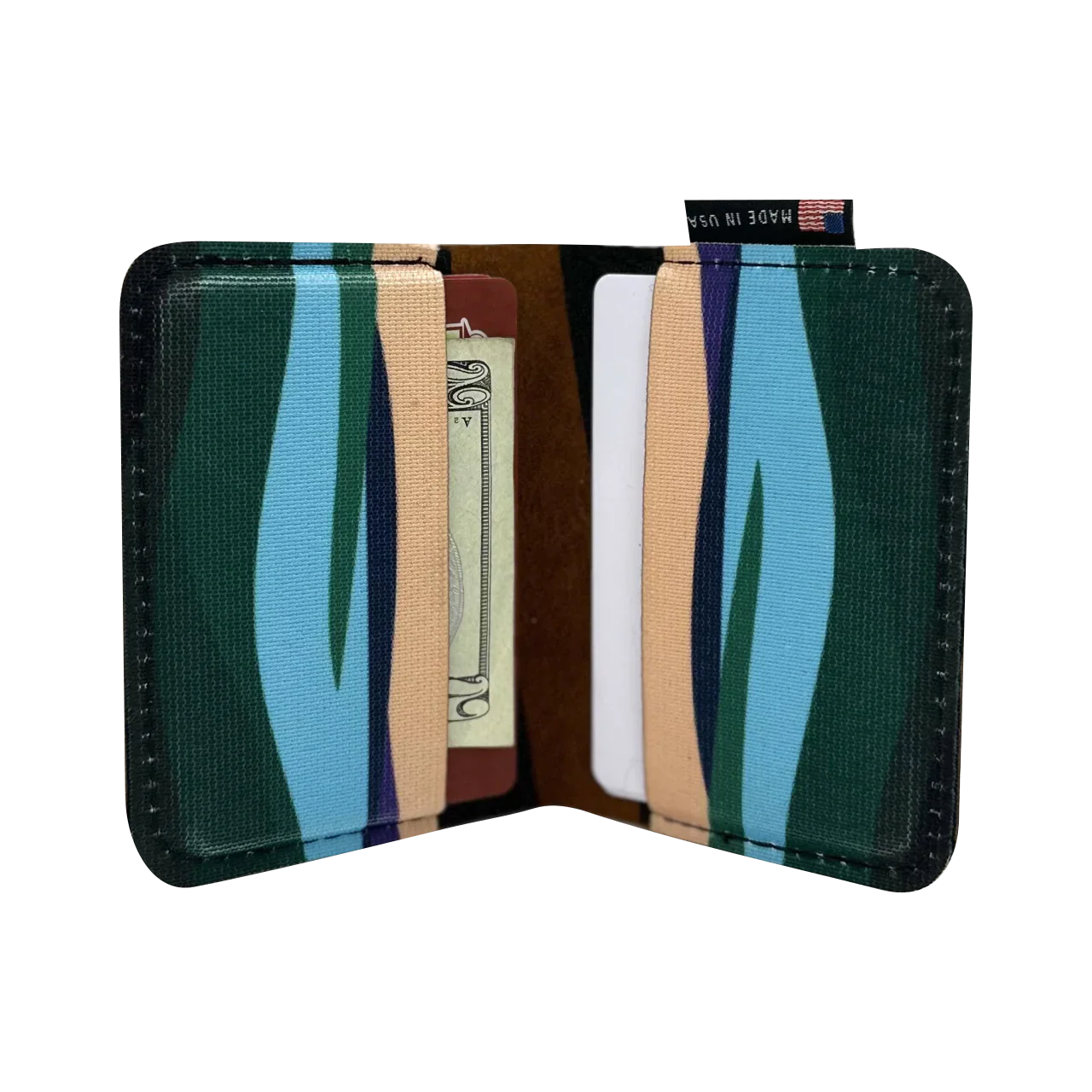 Leather Front Pocket Wallet - Trail Map - Image 3