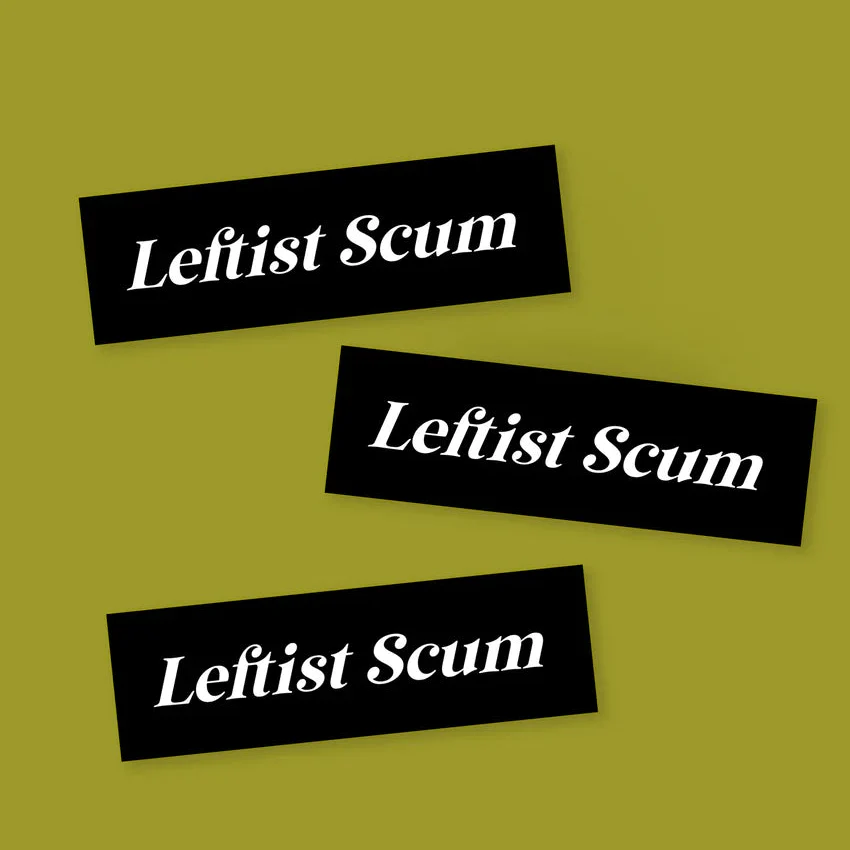 Leftist Scum Sticker - Image 2