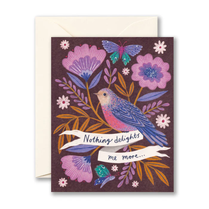 Nothing Delights Me More... - Thank You Card