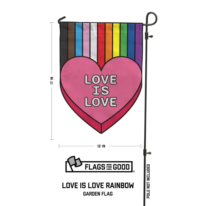 Love is Love Garden Flag - Image 3