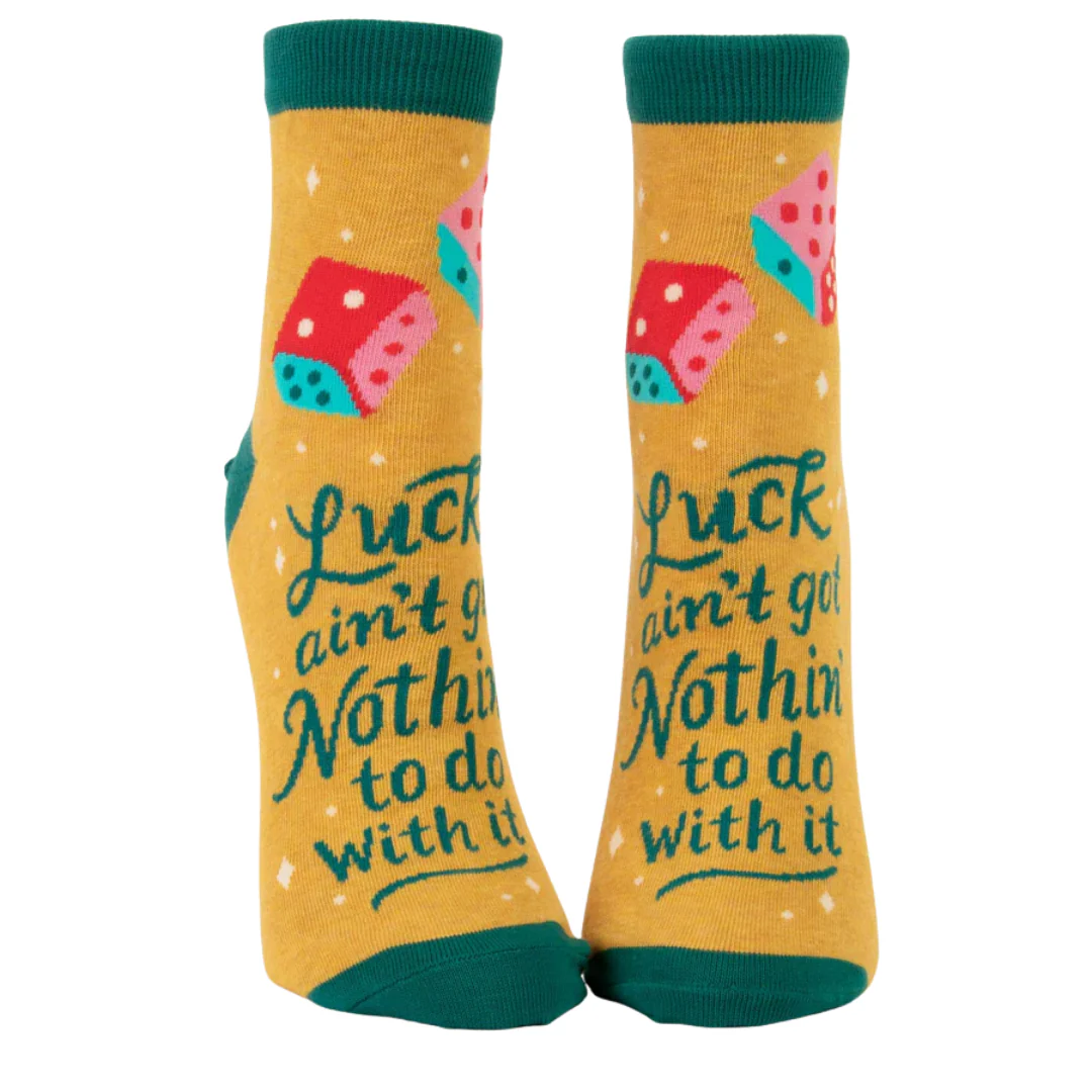 Luck Ain't Nothin' Women's Ankle Socks