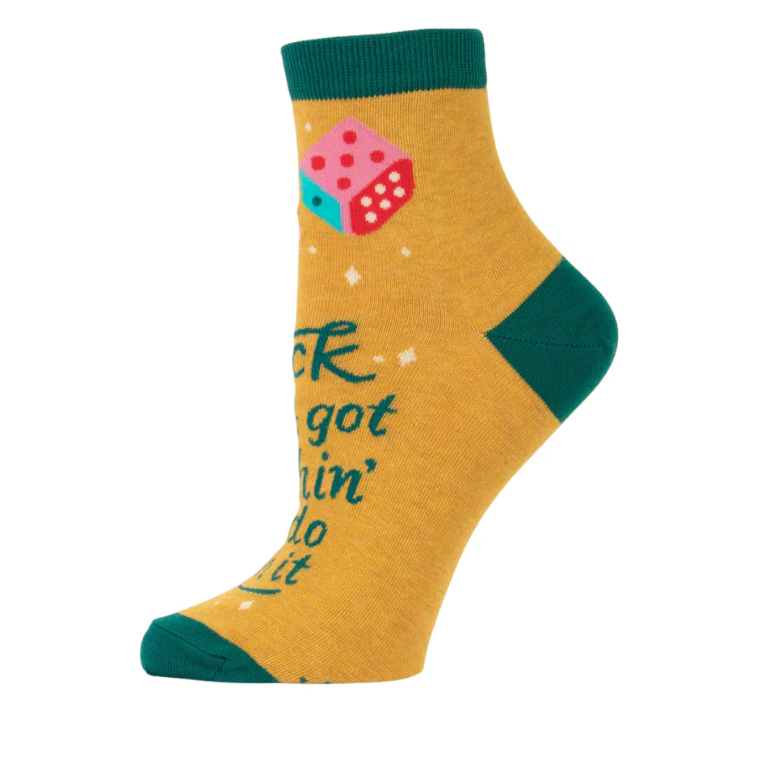 Luck Ain't Nothin' Women's Ankle Socks - Image 2