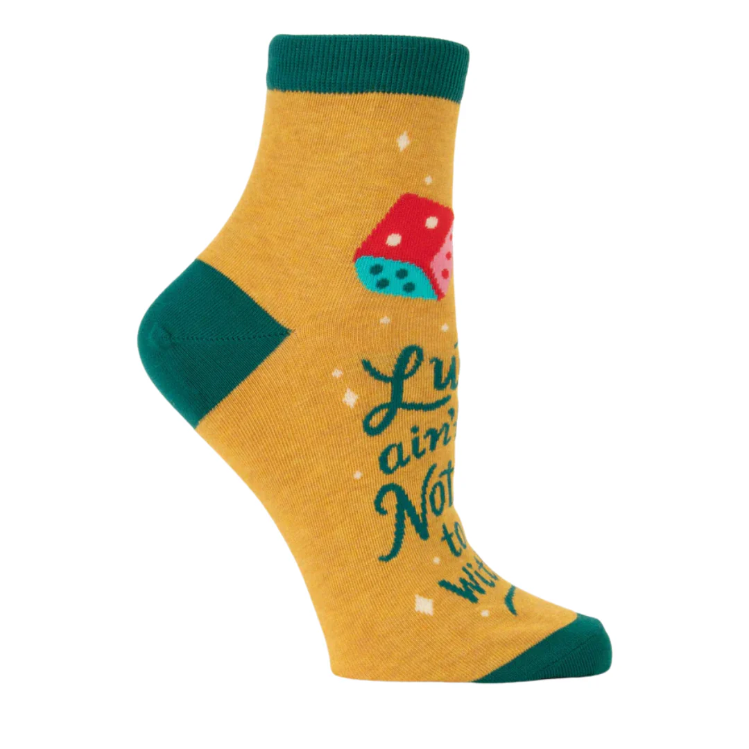 Luck Ain't Nothin' Women's Ankle Socks - Image 3