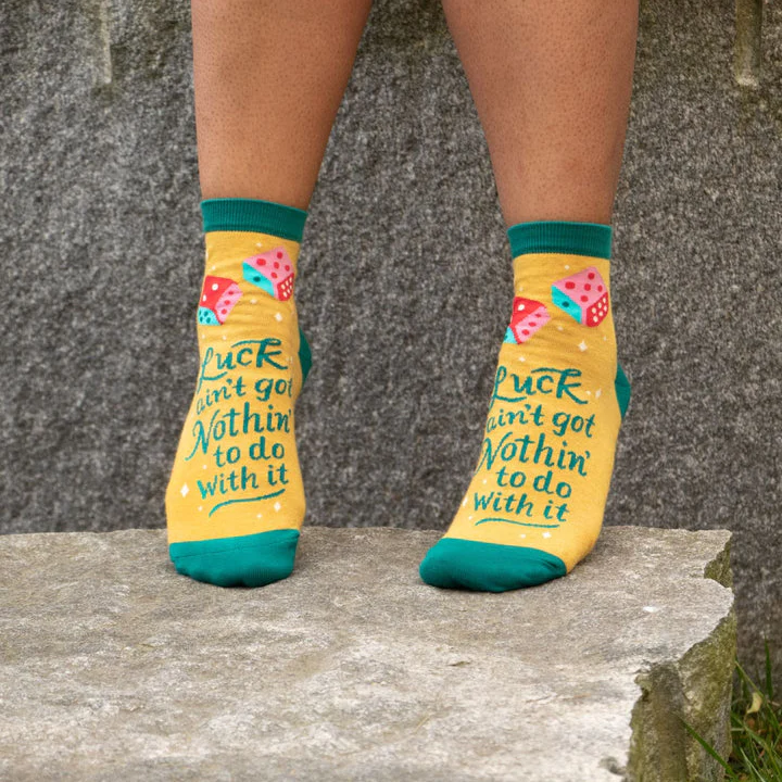 Luck Ain't Nothin' Women's Ankle Socks - Image 4
