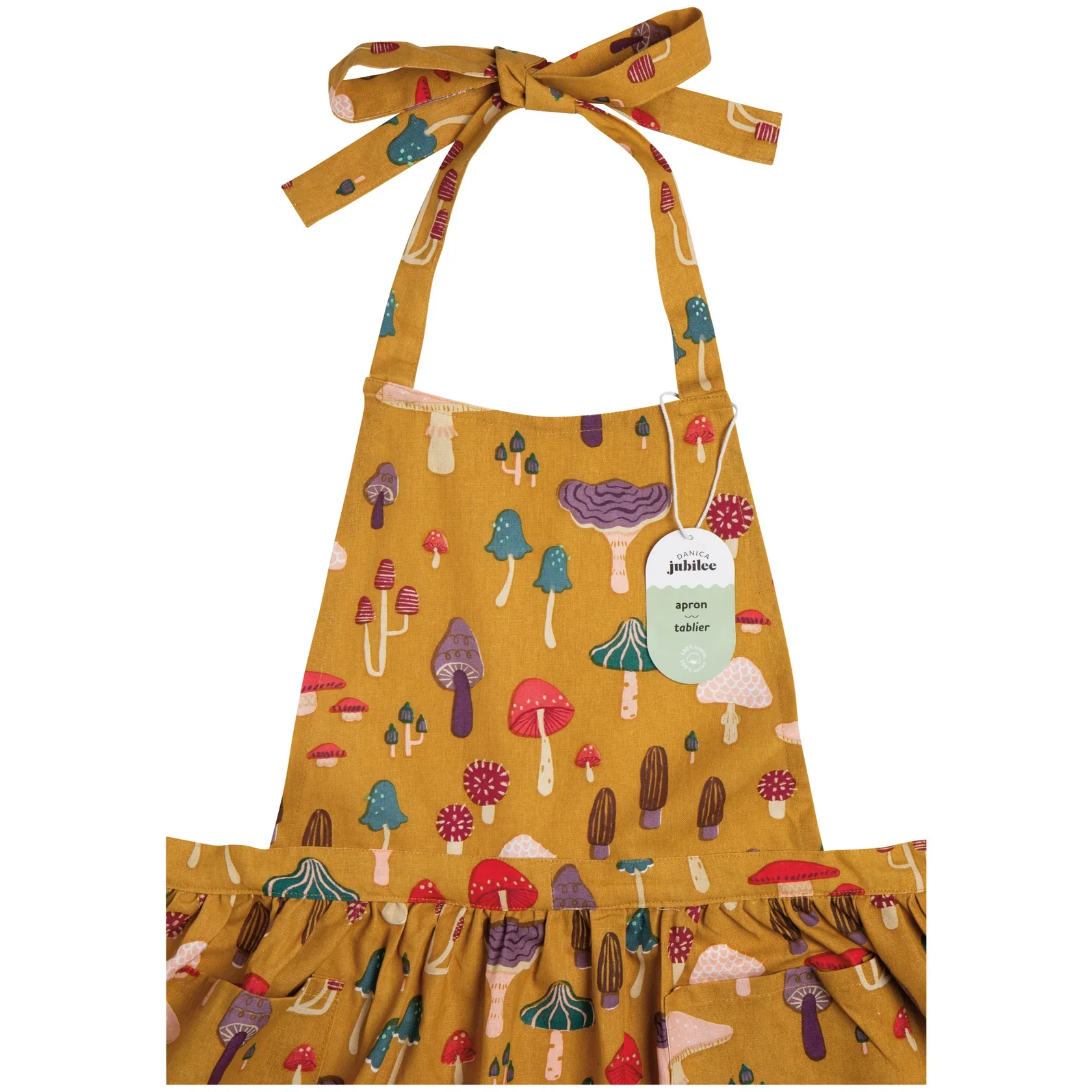 Maisie Apron in Mushroom Gems - Image 3