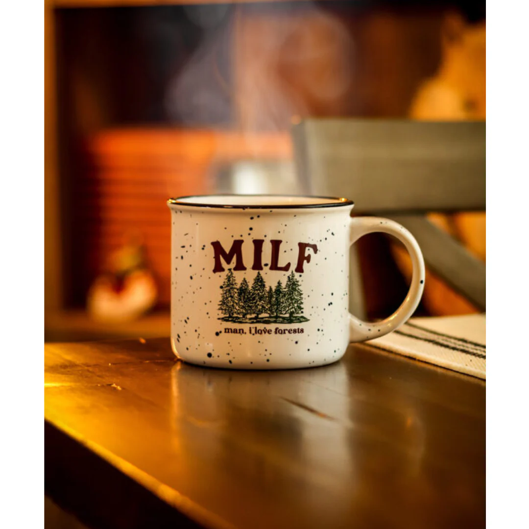 Man I Love Forests MILF Ceramic Camp Mug - Image 2