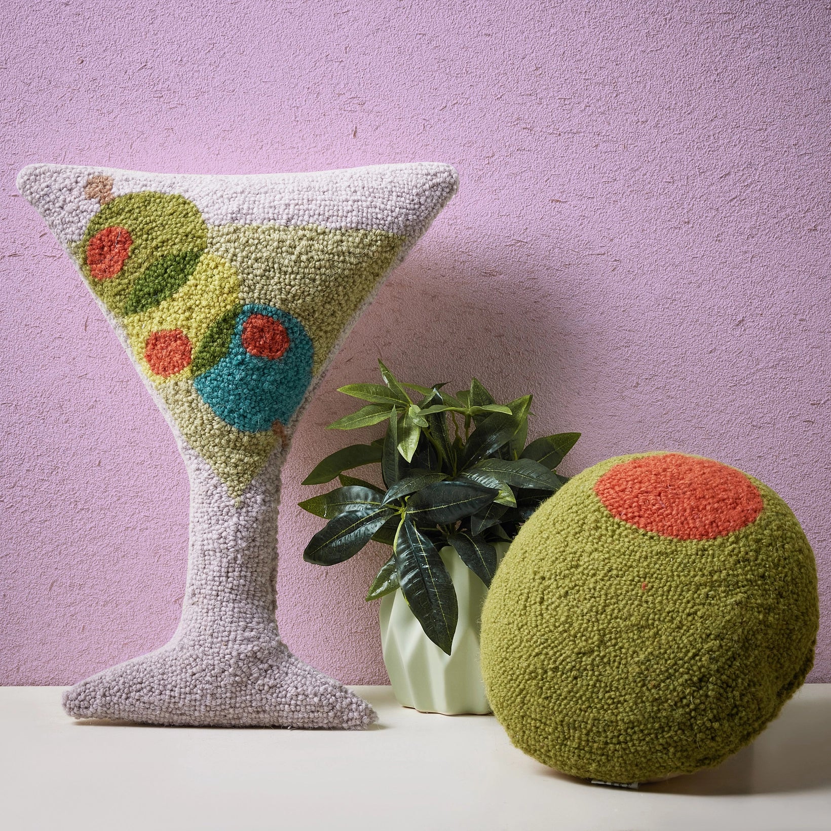 Martini Glass Shaped Hook Pillow - Image 4