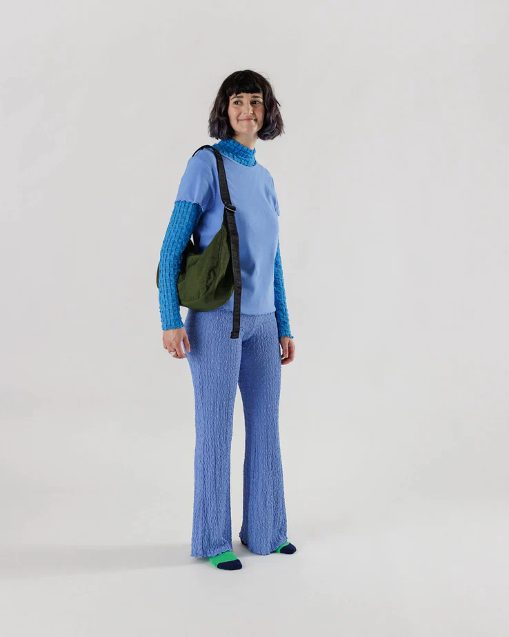 Baggu Medium Nylon Crescent Bag - Bay Laurel - Image 2